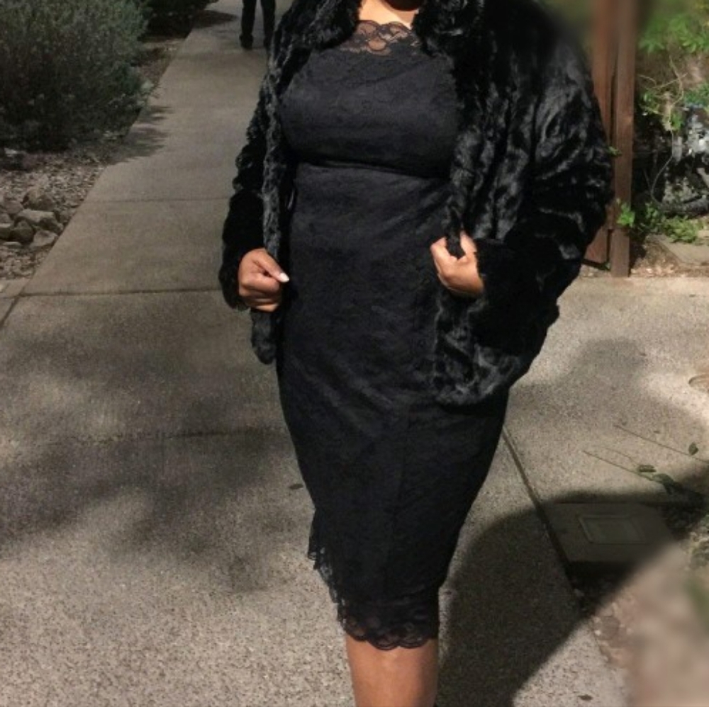 City Chic lace midi dress